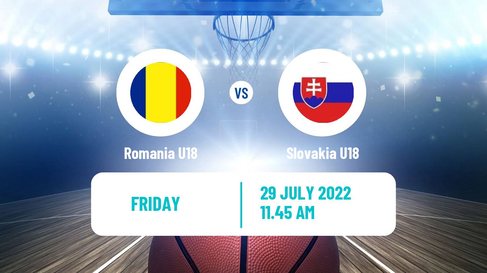 Basketball EuroBasket U18 B Romania U18 - Slovakia U18