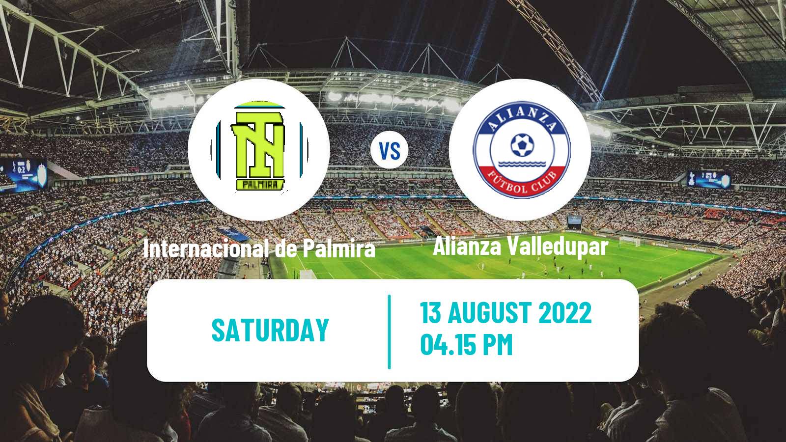 Soccer Colombian Primera A Internacional de Palmira - Alianza Valledupar