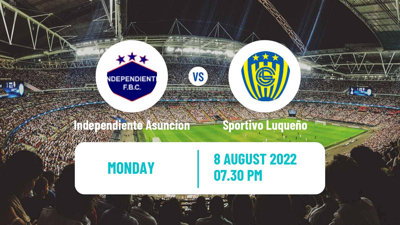 Soccer Paraguayan Division Intermedia Independiente Asuncion - Sportivo Luqueño