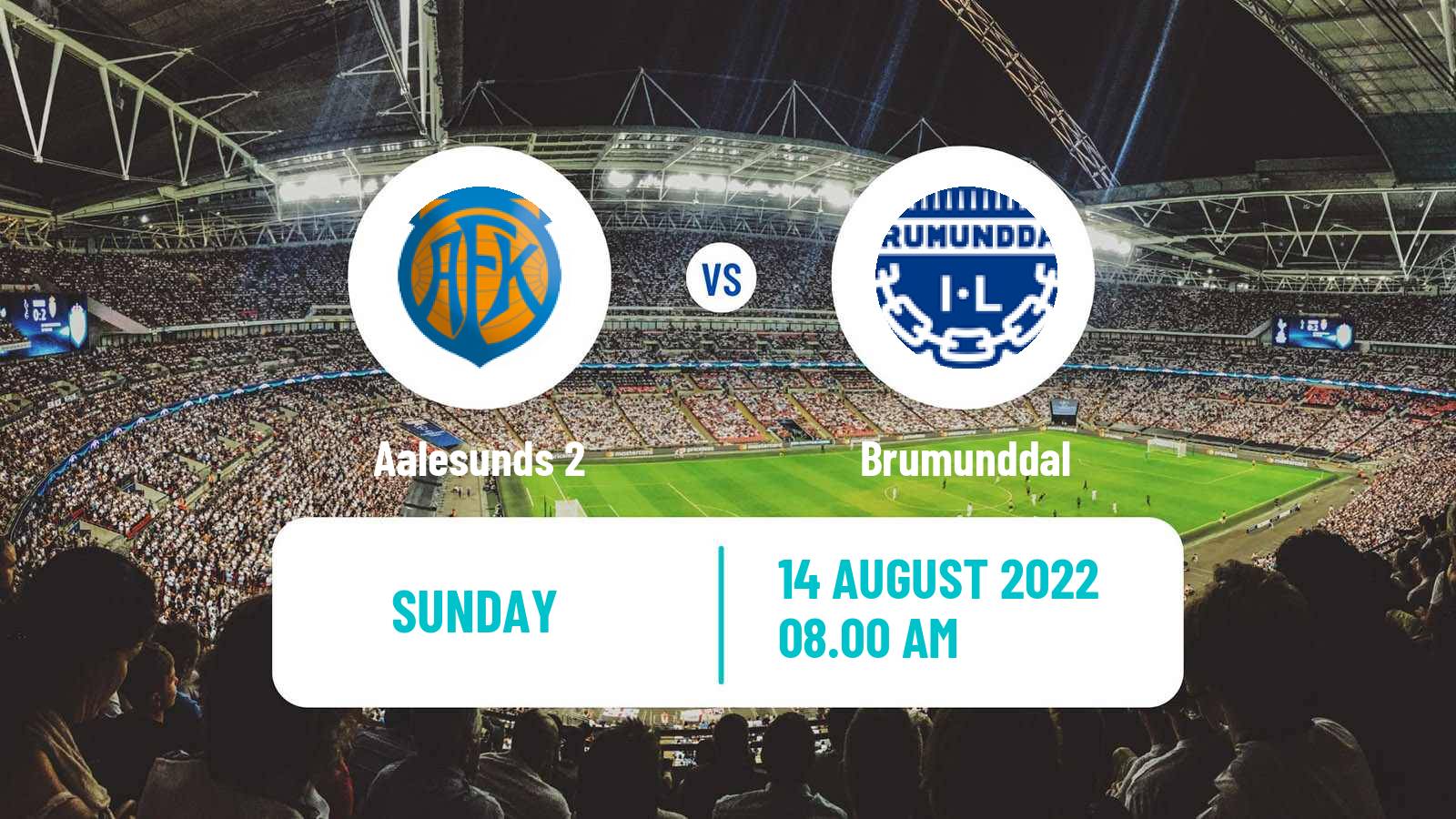 Soccer Norwegian Division 3 - Group 2 Aalesunds 2 - Brumunddal