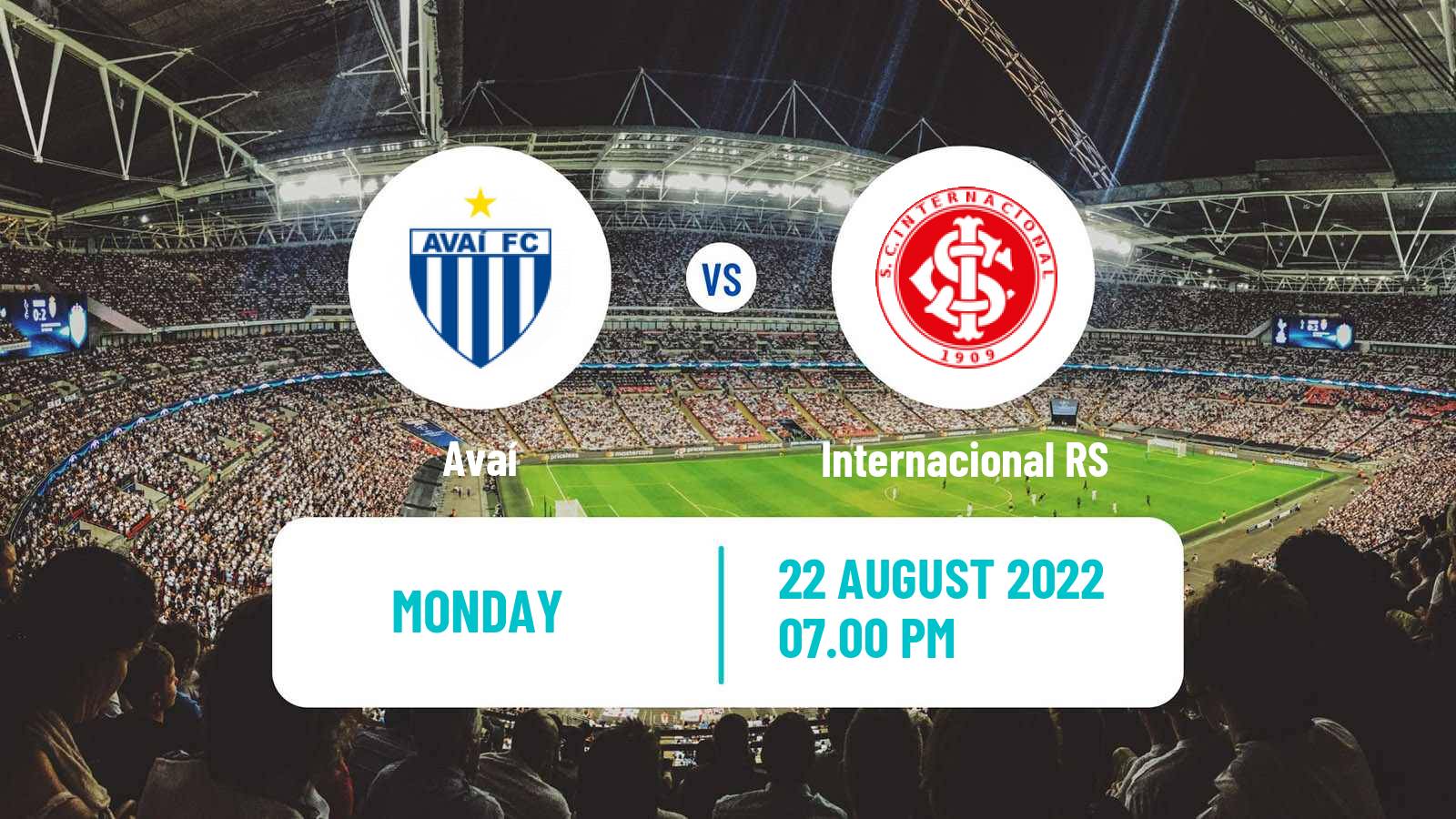 Soccer Brazilian Serie A Avaí - Internacional RS