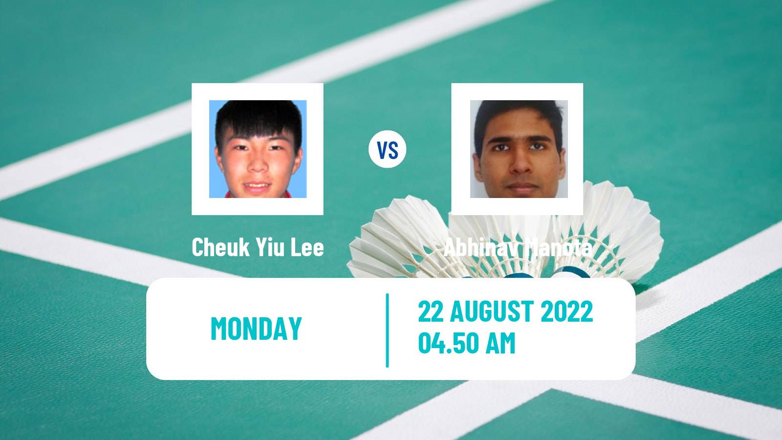 Badminton Badminton Cheuk Yiu Lee - Abhinav Manota