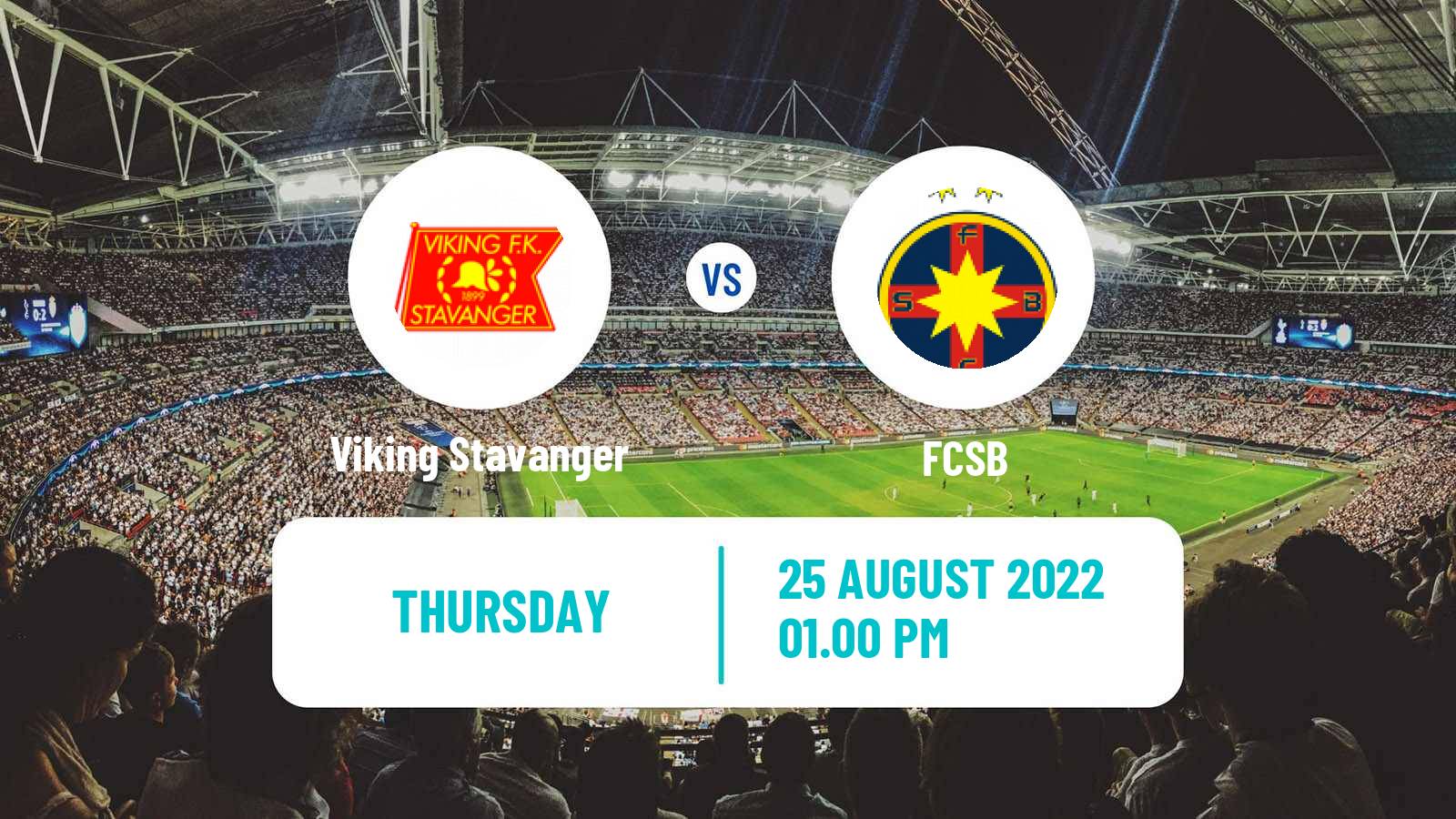 Soccer UEFA Europa Conference League Viking Stavanger - FCSB