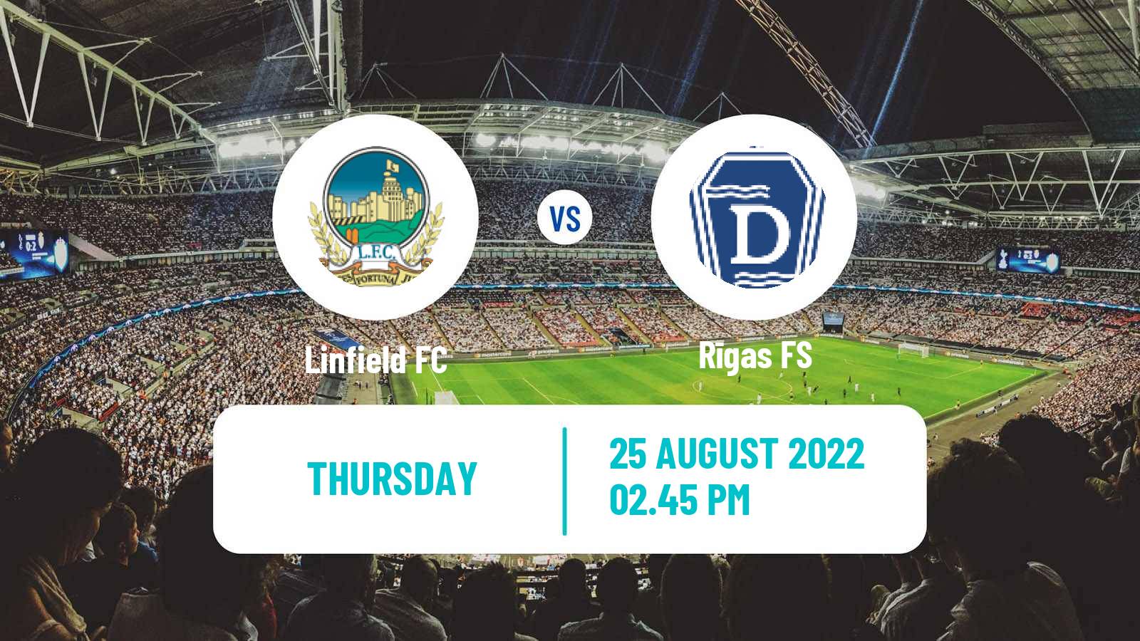 Soccer UEFA Europa Conference League Linfield - Rīgas FS