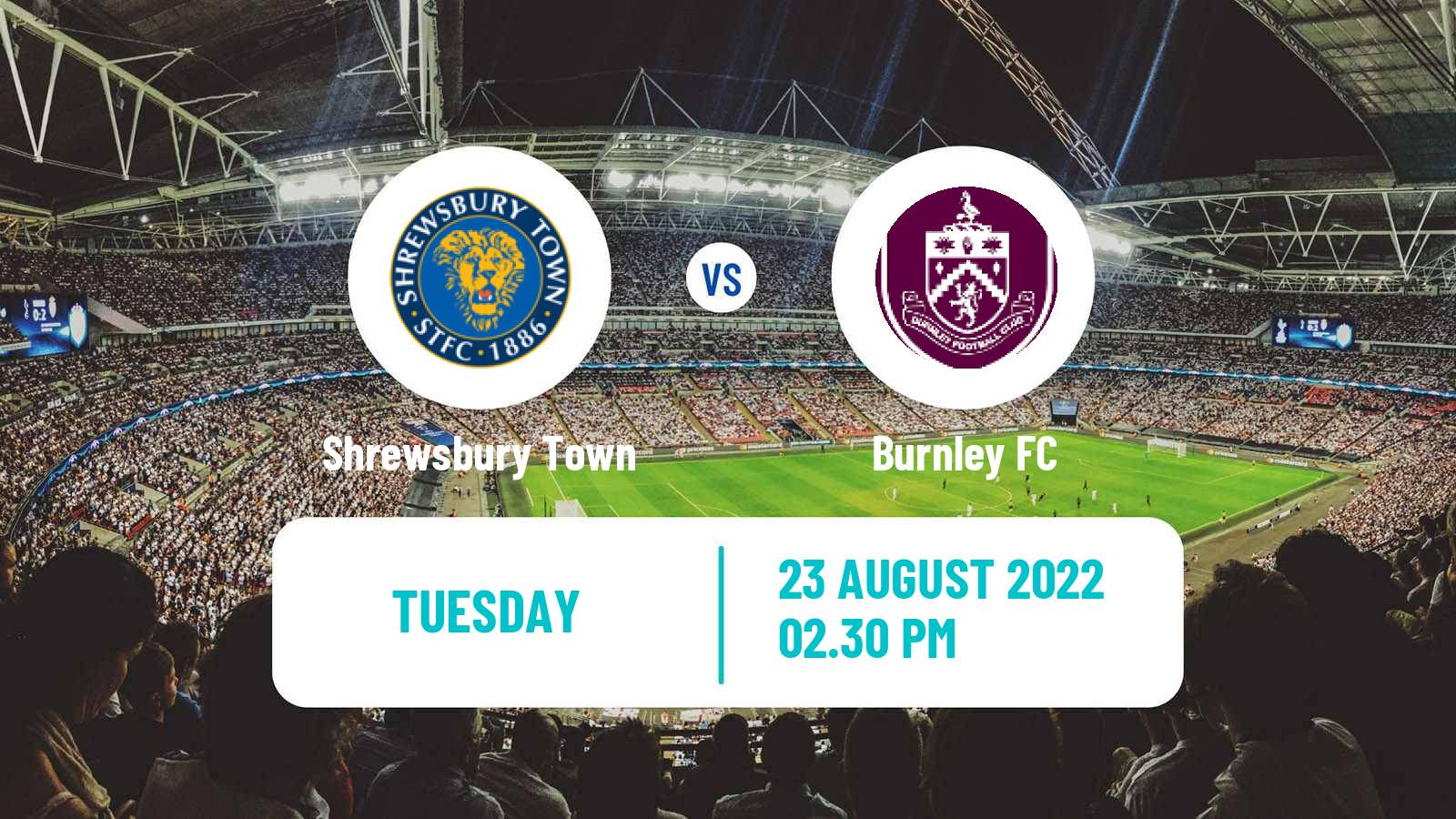 Soccer English League Cup Shrewsbury Town - Burnley