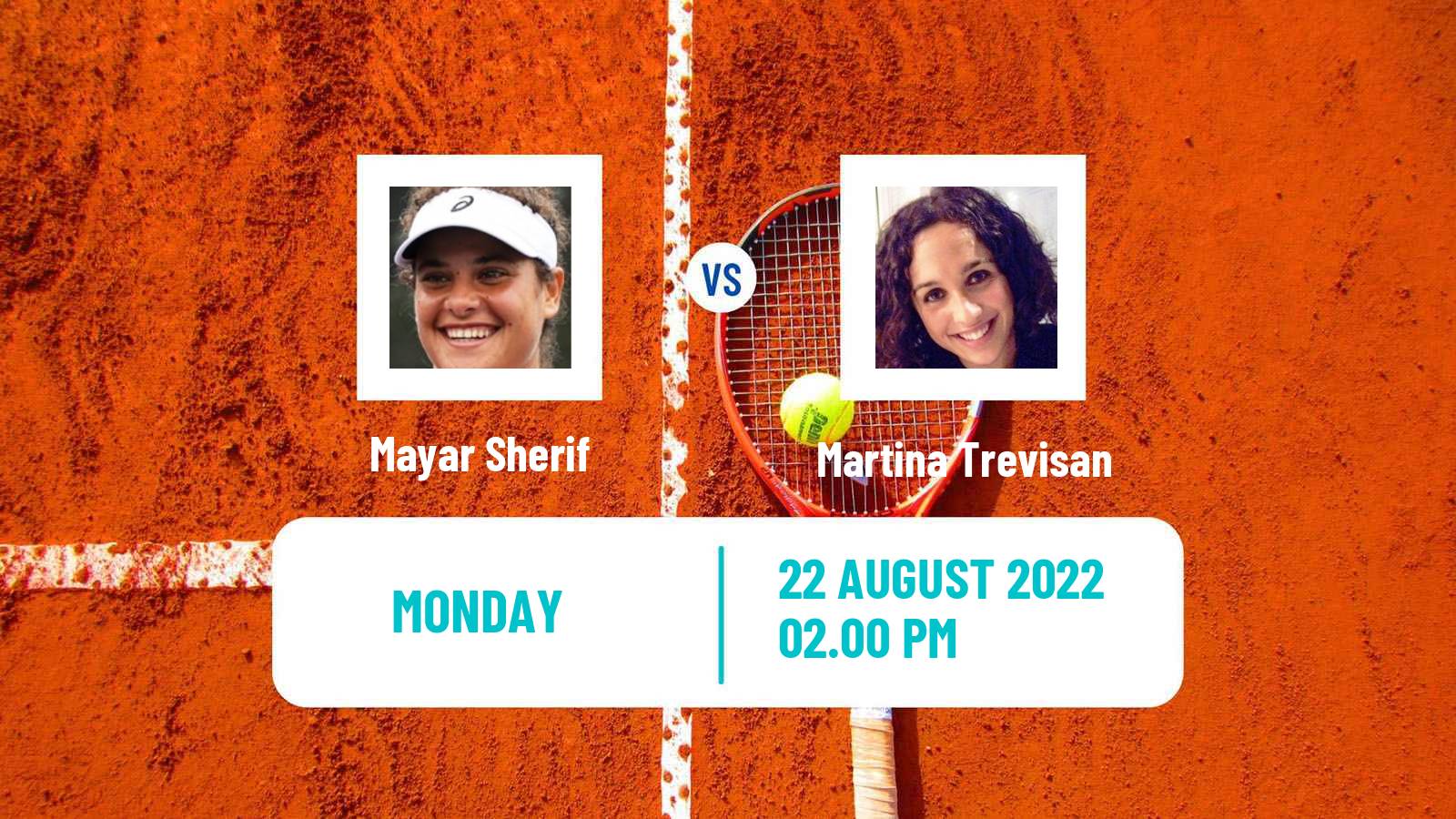 Tennis WTA Cleveland Mayar Sherif - Martina Trevisan