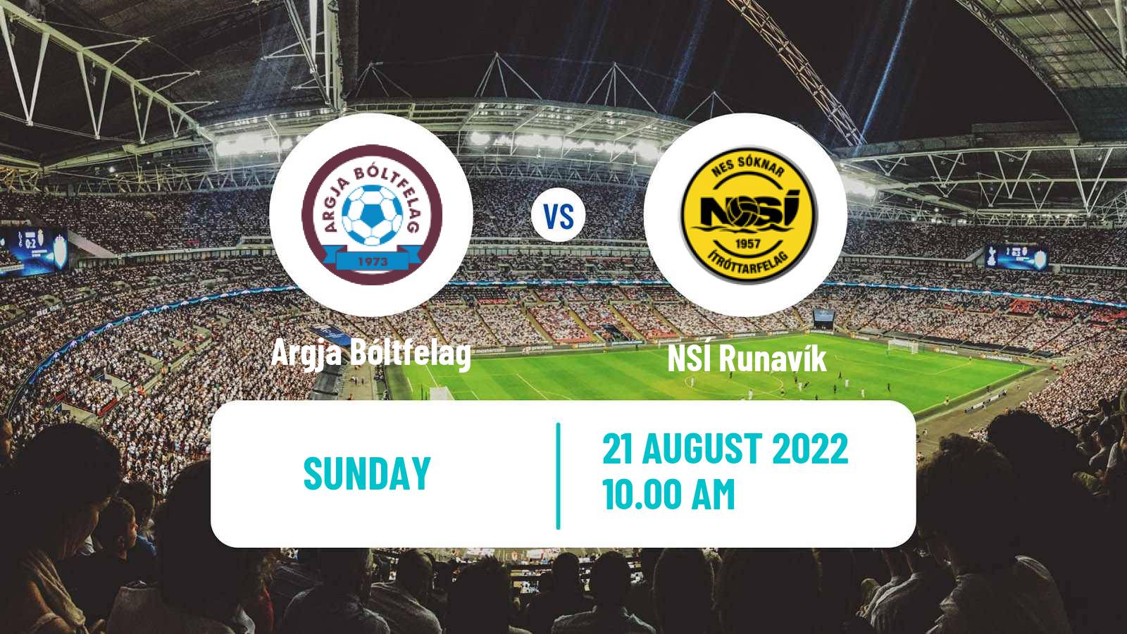 Soccer Faroe Islands Premier League Argja Bóltfelag - NSÍ Runavík