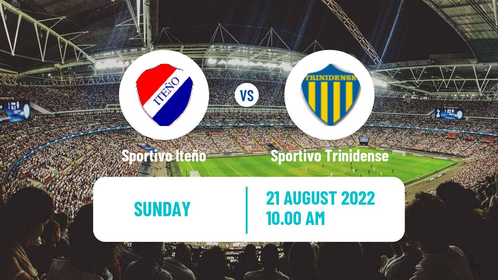 Soccer Paraguayan Division Intermedia Sportivo Iteño - Sportivo Trinidense