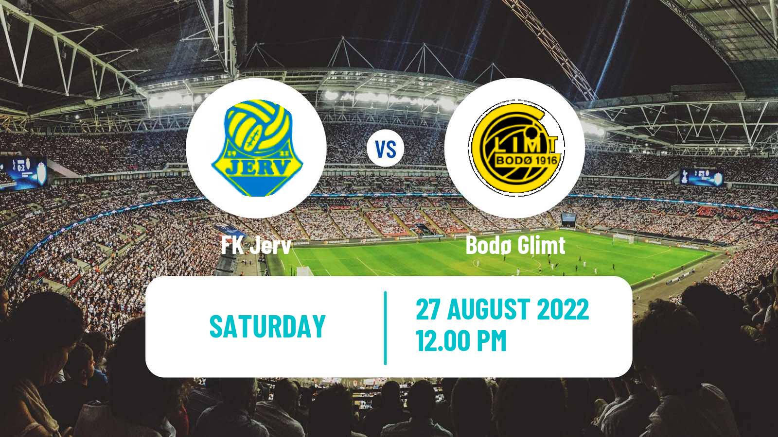 Soccer Norwegian Eliteserien Jerv - Bodø Glimt
