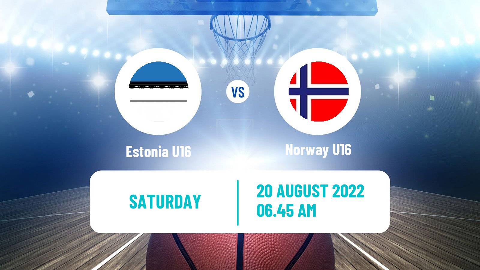 Basketball EuroBasket U16 B Estonia U16 - Norway U16