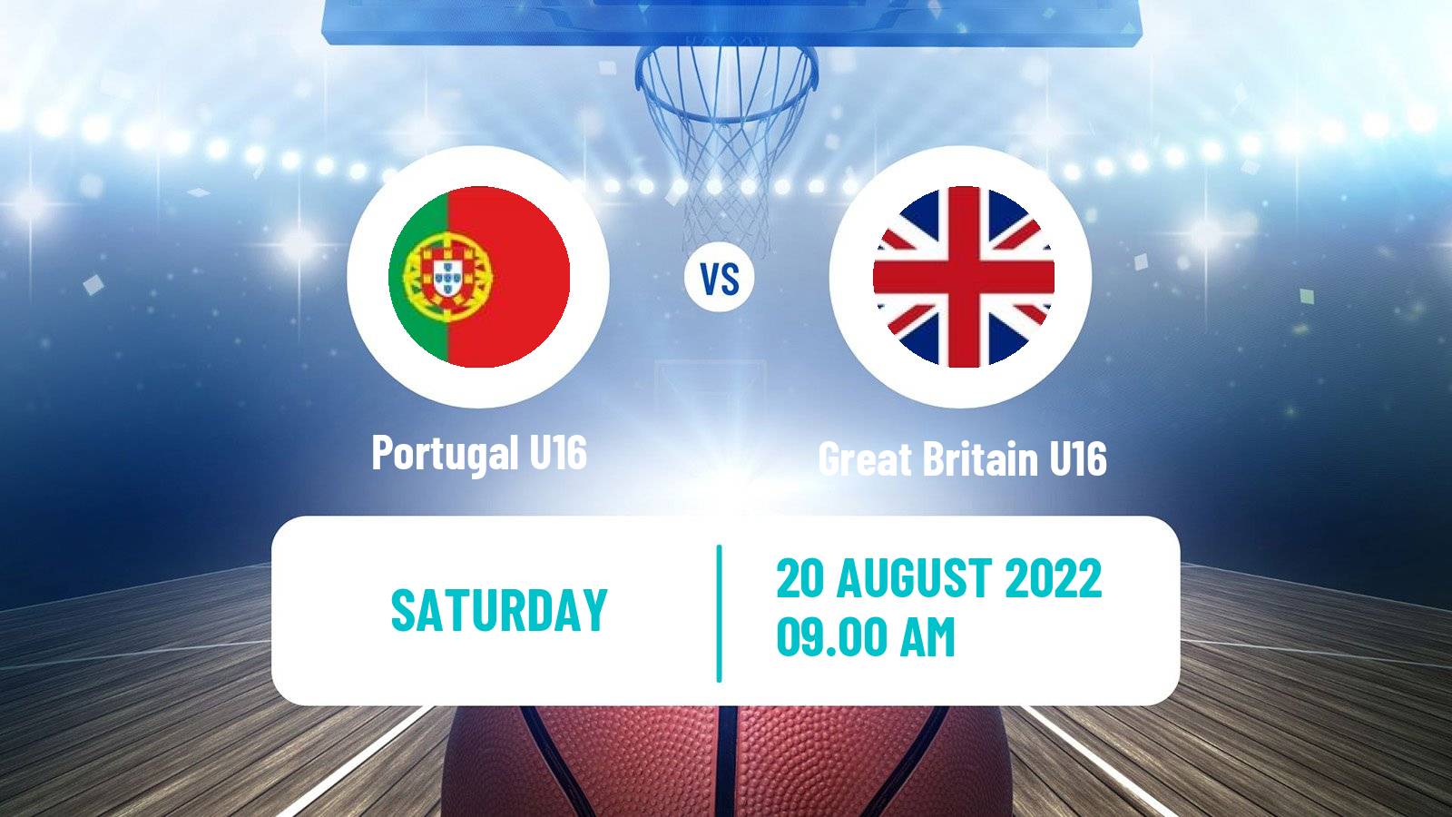 Basketball EuroBasket U16 B Portugal U16 - Great Britain U16