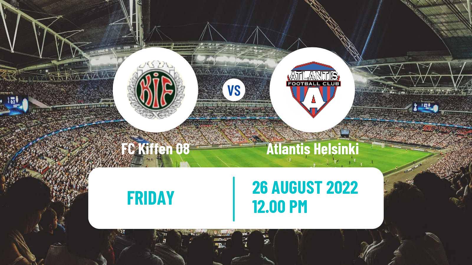 Soccer Finnish Kakkonen Group A Kiffen 08 - Atlantis Helsinki