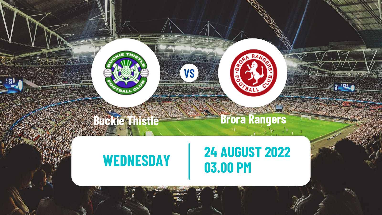 Soccer Scottish Challenge Cup Buckie Thistle - Brora Rangers