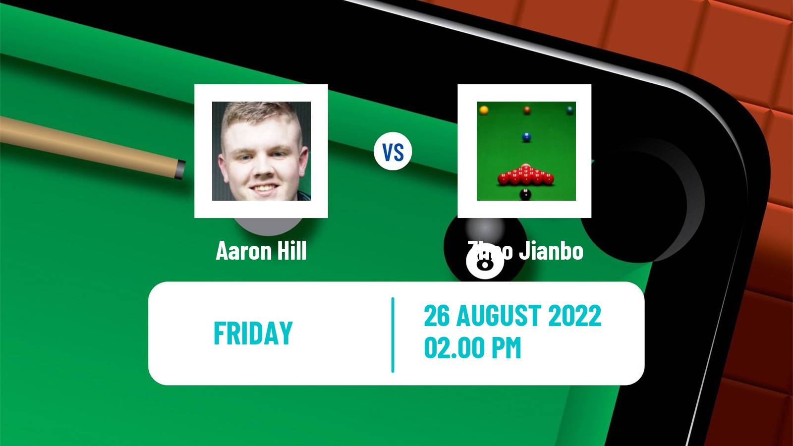 Snooker Snooker Aaron Hill - Zhao Jianbo