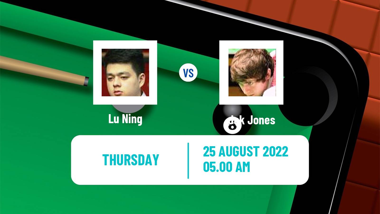 Snooker Snooker Lu Ning - Jak Jones