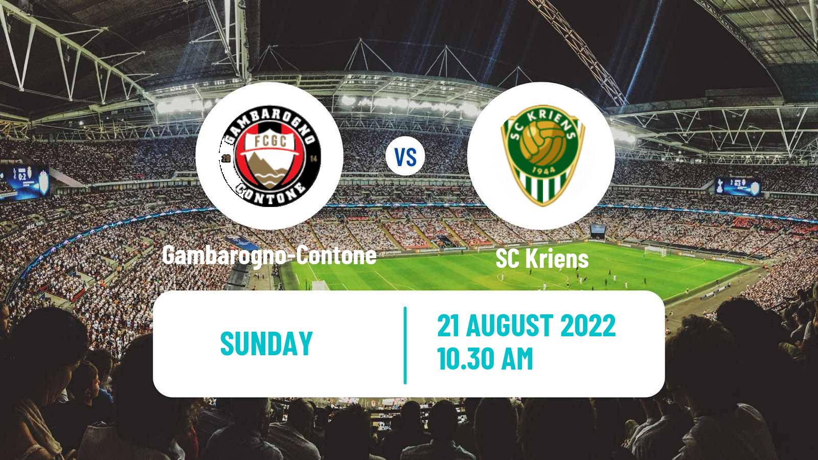 Soccer Swiss Cup Gambarogno-Contone - Kriens