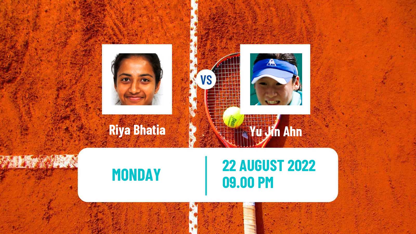 Tennis ITF Tournaments Riya Bhatia - Yu Jin Ahn