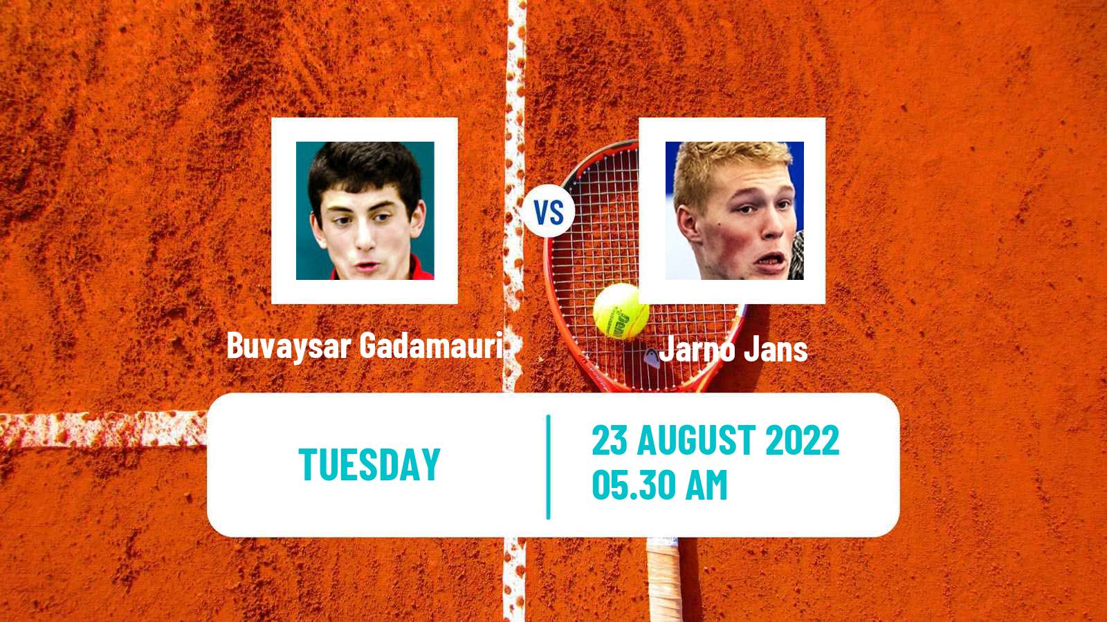 Tennis ITF Tournaments Buvaysar Gadamauri - Jarno Jans
