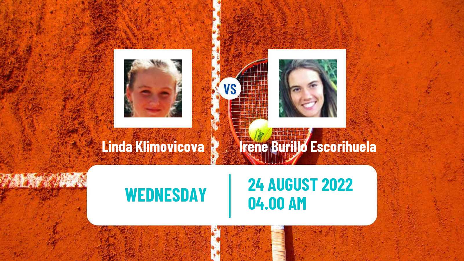 Tennis ITF Tournaments Linda Klimovicova - Irene Burillo Escorihuela