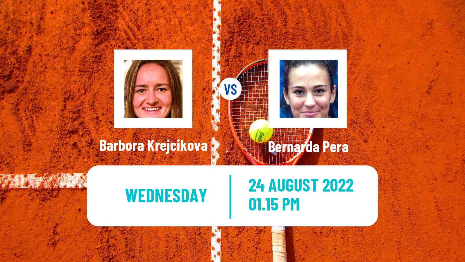 Tennis WTA Cleveland Barbora Krejcikova - Bernarda Pera