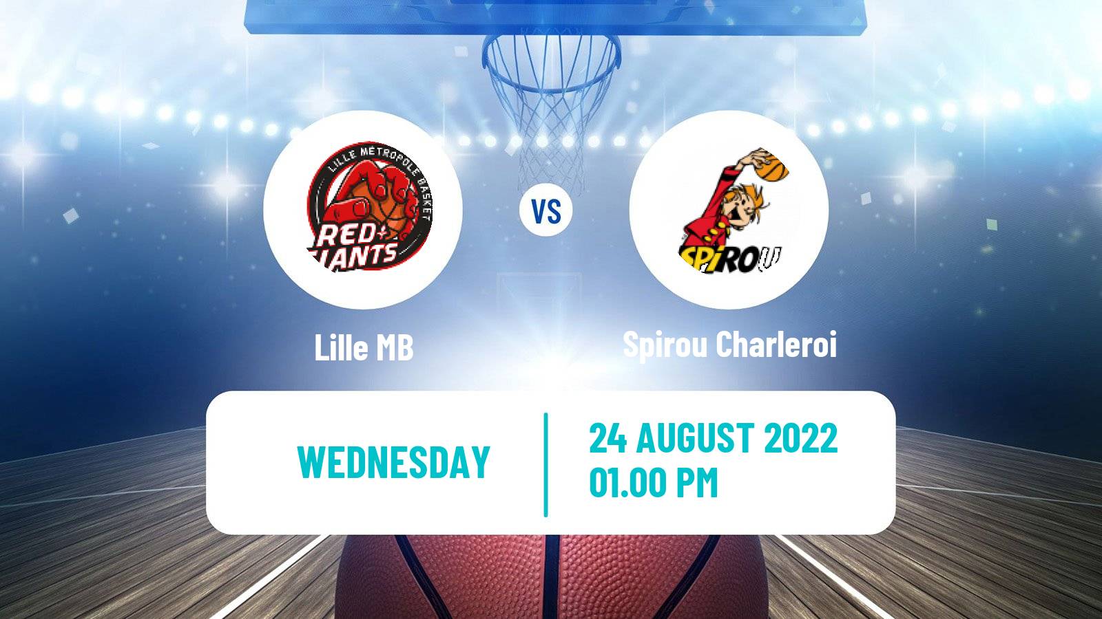 Basketball Club Friendly Basketball Lille MB - Spirou Charleroi
