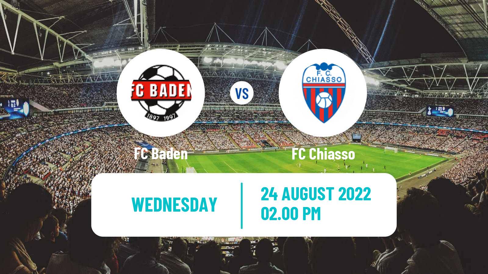 Soccer Swiss Promotion League Baden - Chiasso