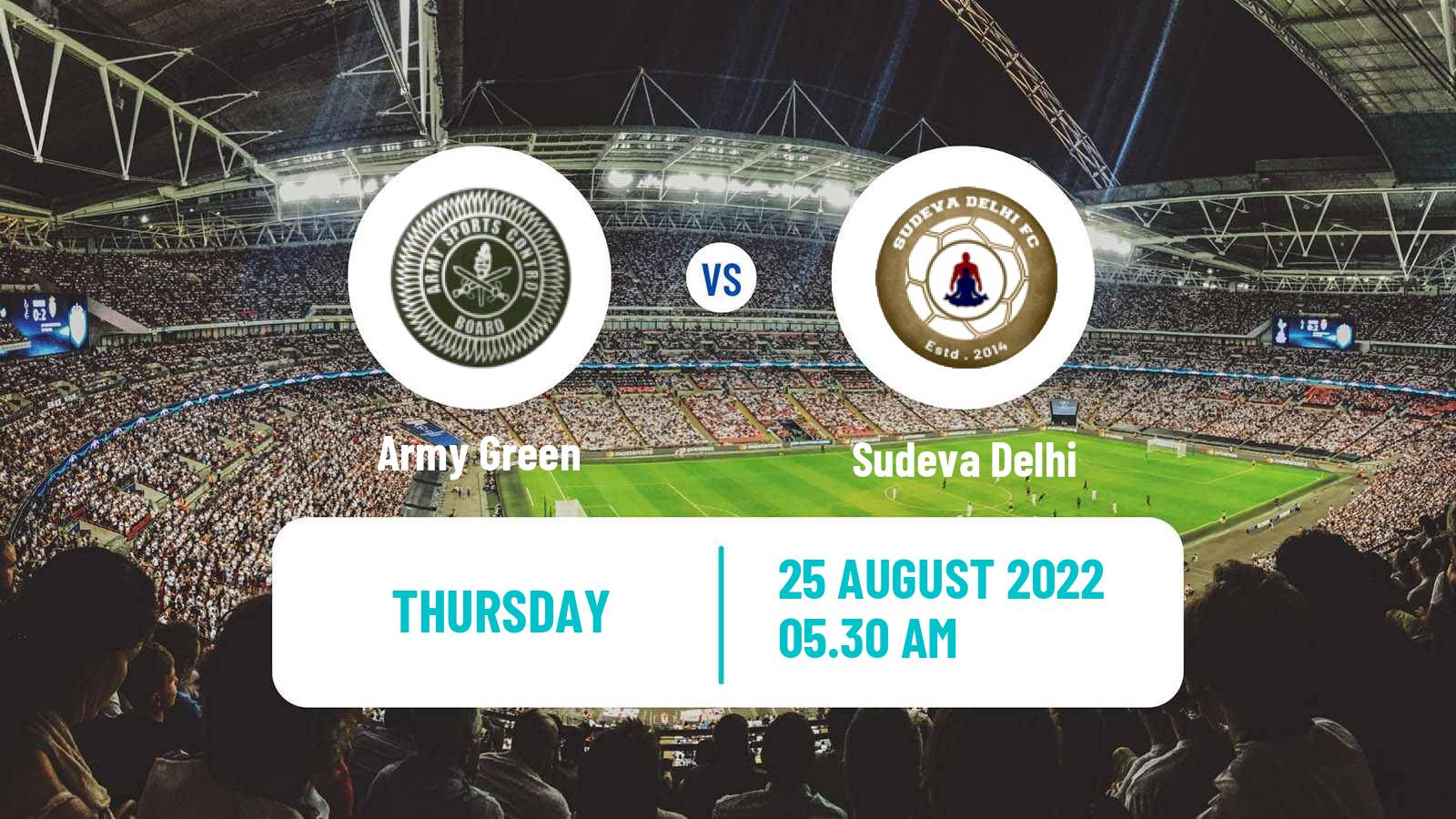 Soccer Indian Durand Cup Army Green - Sudeva Delhi