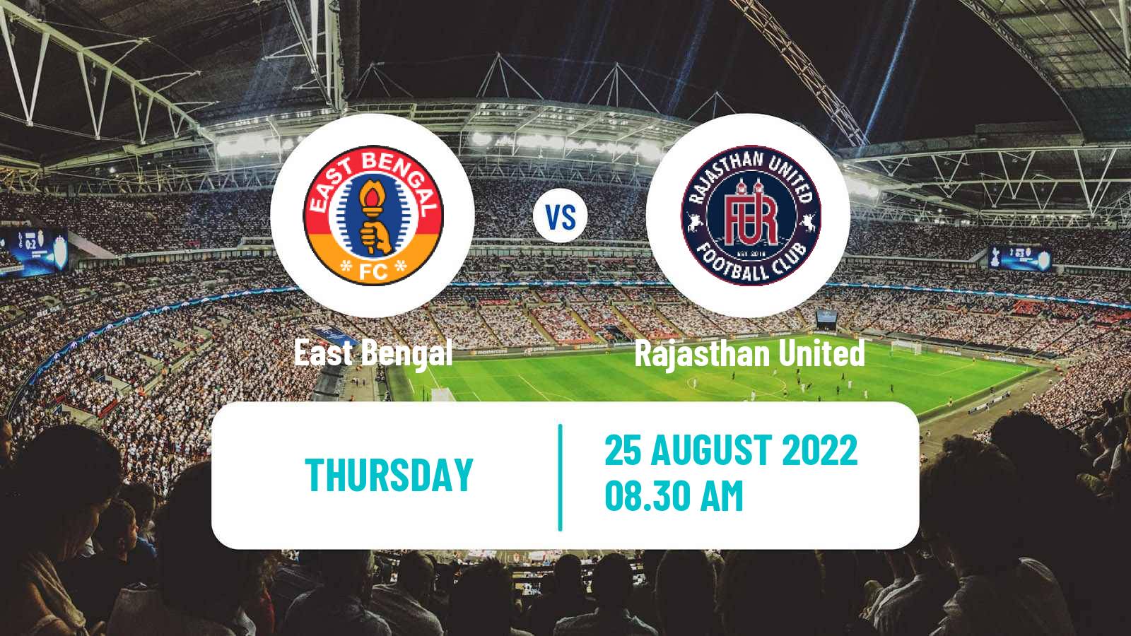 Soccer Indian Durand Cup East Bengal - Rajasthan United
