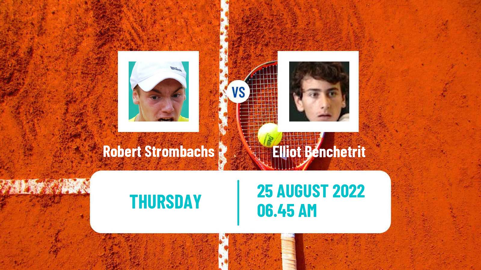 Tennis ITF Tournaments Robert Strombachs - Elliot Benchetrit