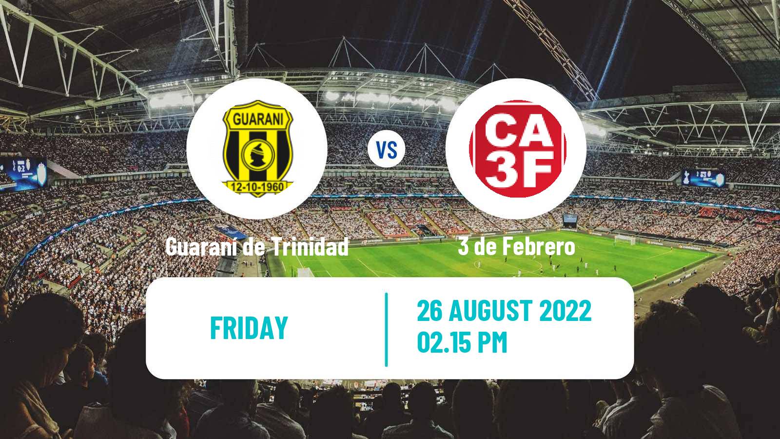 Soccer Paraguayan Division Intermedia Guaraní de Trinidad - 3 de Febrero