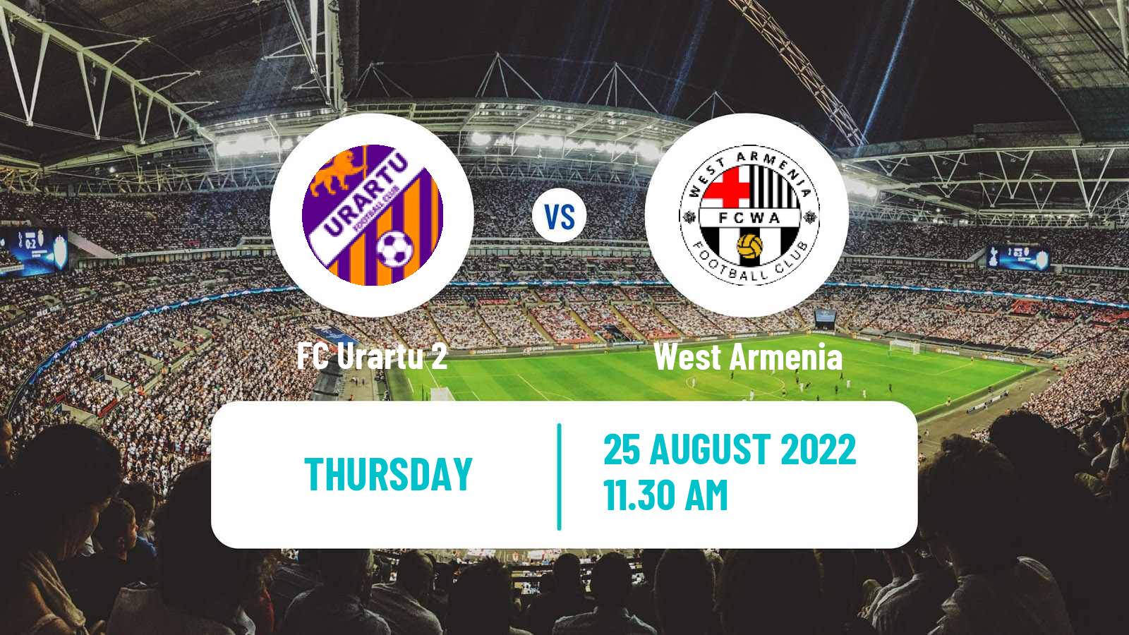 Soccer Armenian First League Urartu 2 - West Armenia