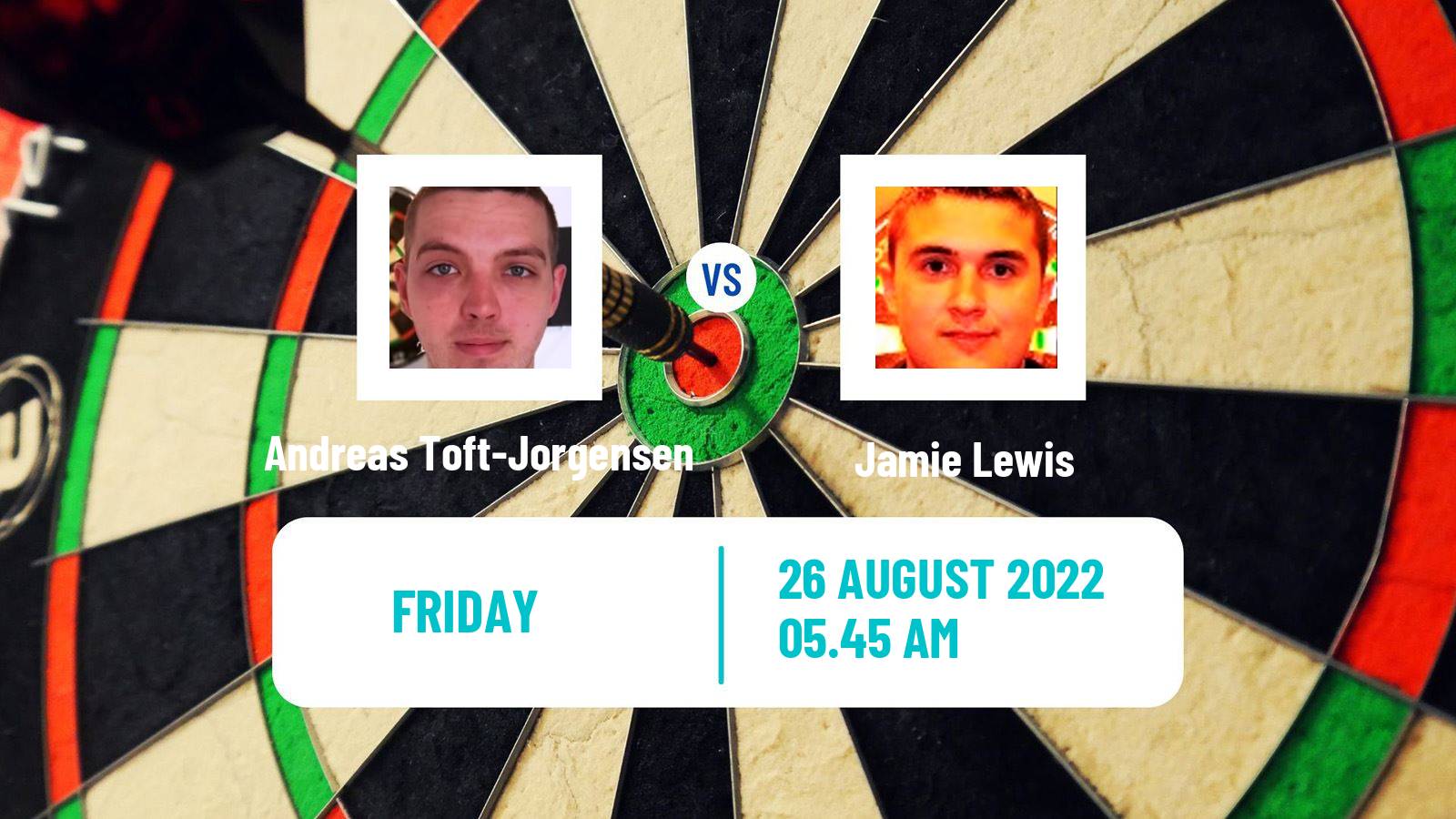 Darts Darts Andreas Toft-Jorgensen - Jamie Lewis