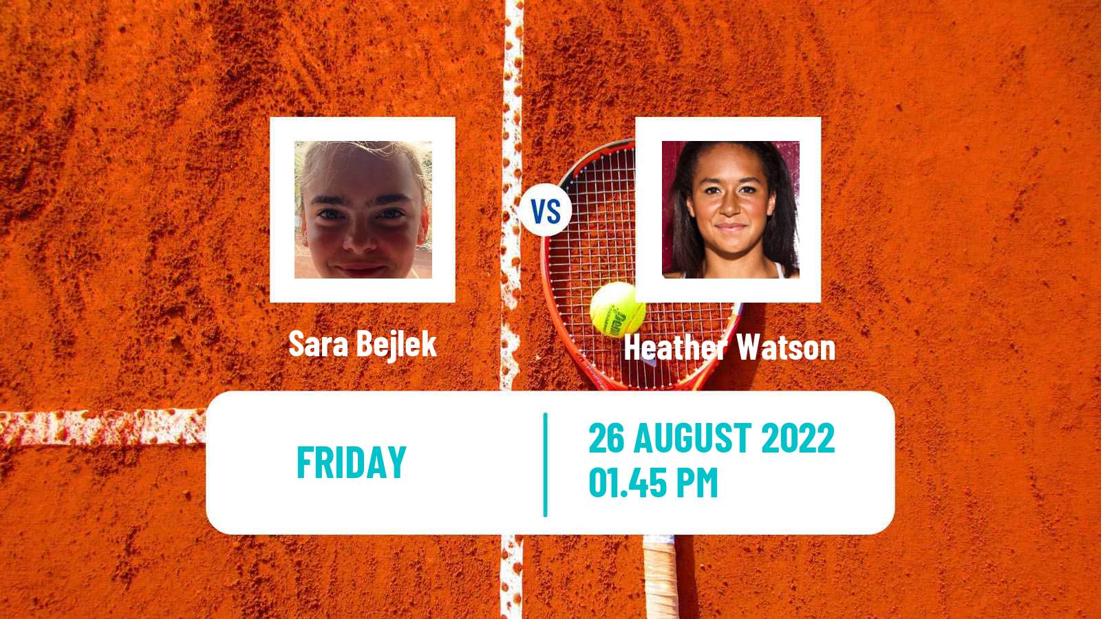 Tennis WTA US Open Sara Bejlek - Heather Watson