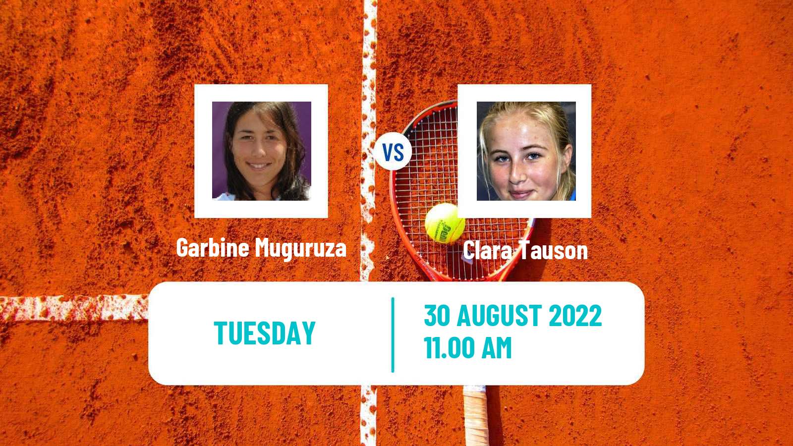 Tennis WTA US Open Garbine Muguruza - Clara Tauson