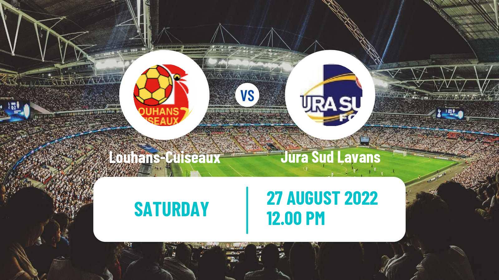 Soccer French National 2 - Group C Louhans-Cuiseaux - Jura Sud Lavans