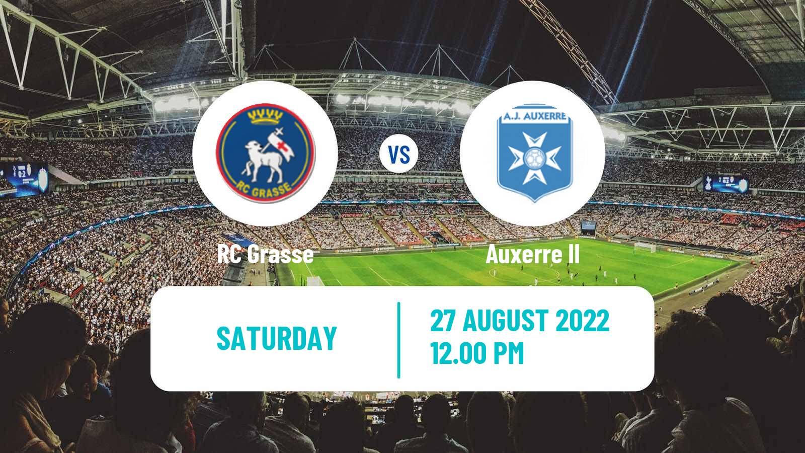 Soccer French National 2 - Group C Grasse - Auxerre II