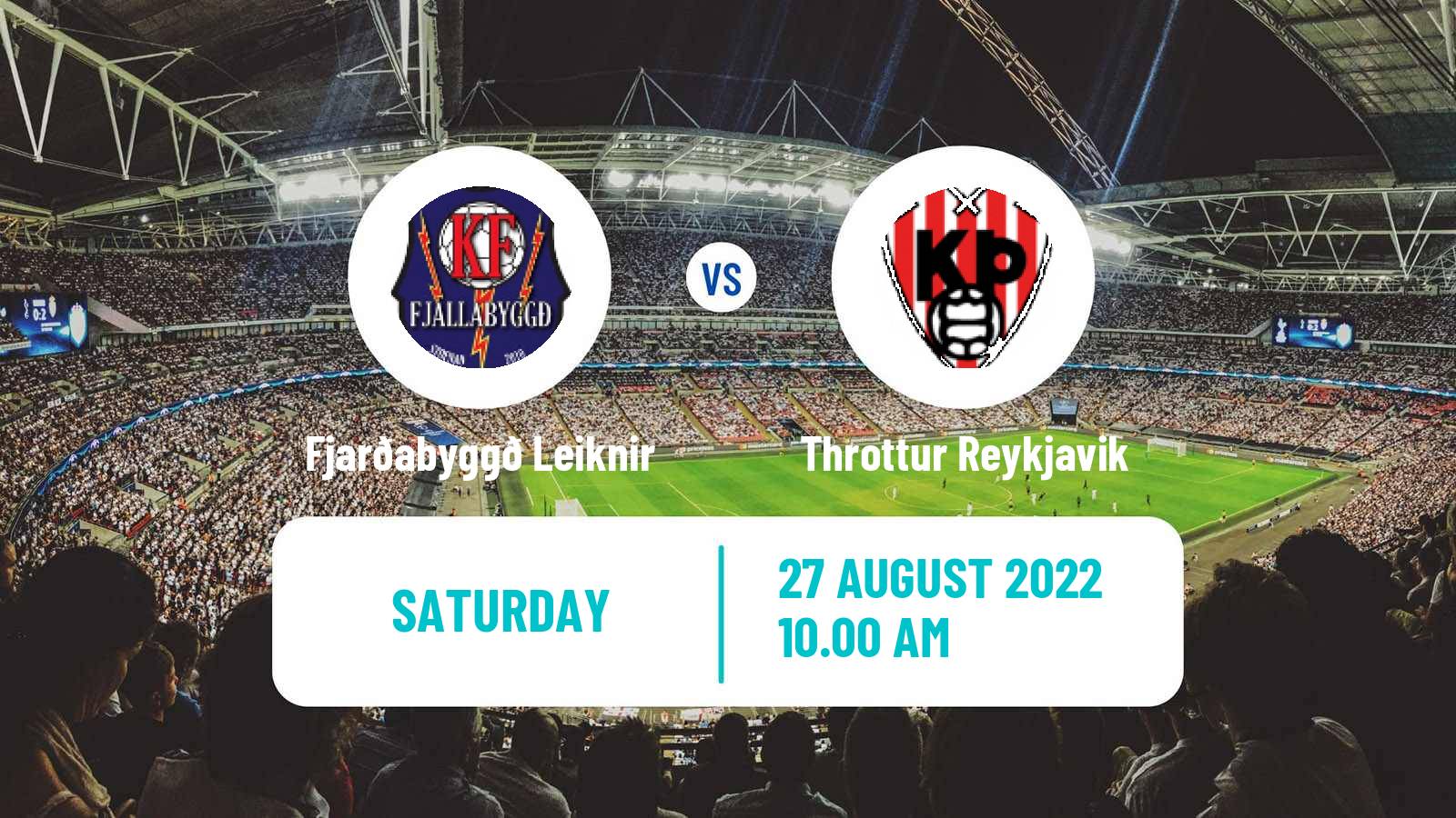 Football Icelandic Division 2 KFA - Throttur Reykjavik