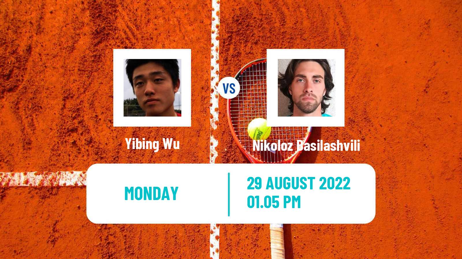 Tennis ATP US Open Yibing Wu - Nikoloz Basilashvili
