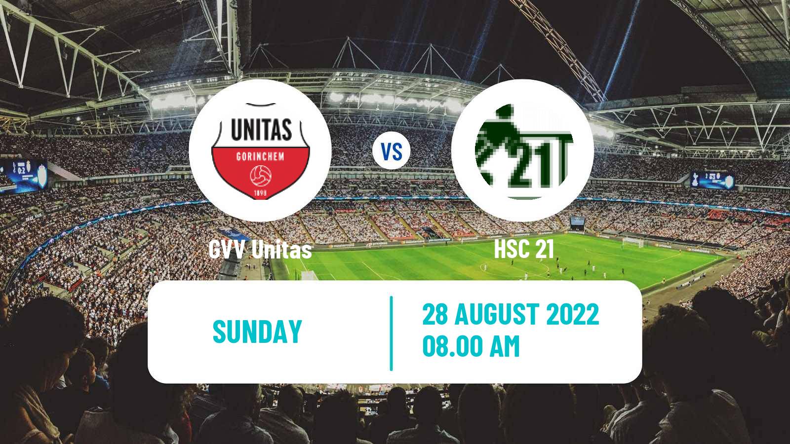 Soccer Dutch Derde Divisie GVV Unitas - HSC 21