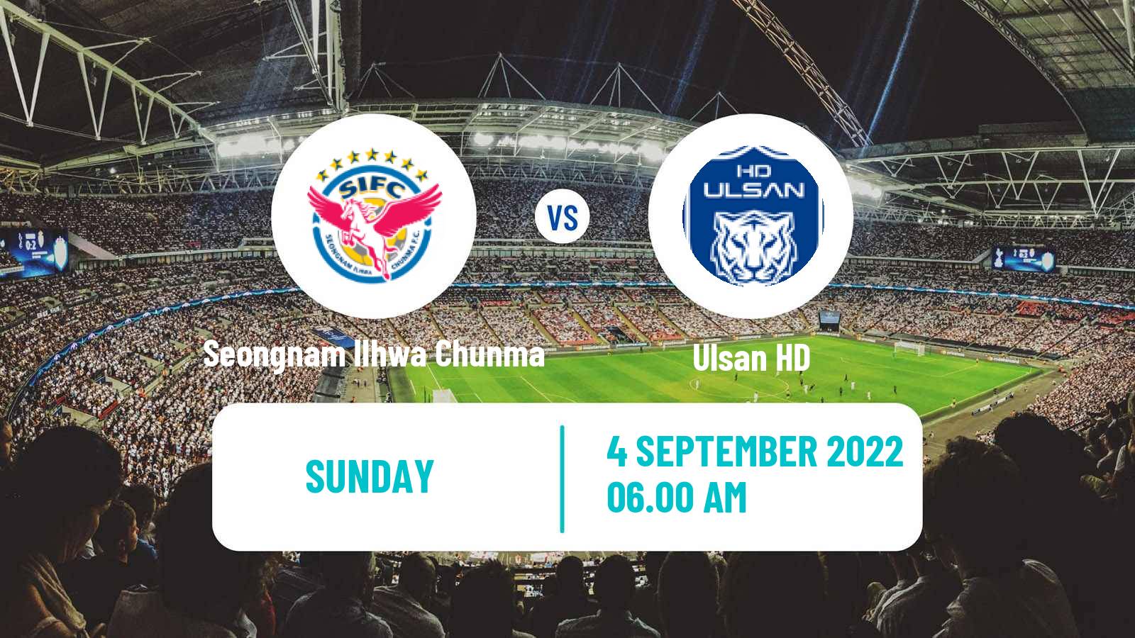 Soccer South Korean K-League 1 Seongnam Ilhwa Chunma - Ulsan HD