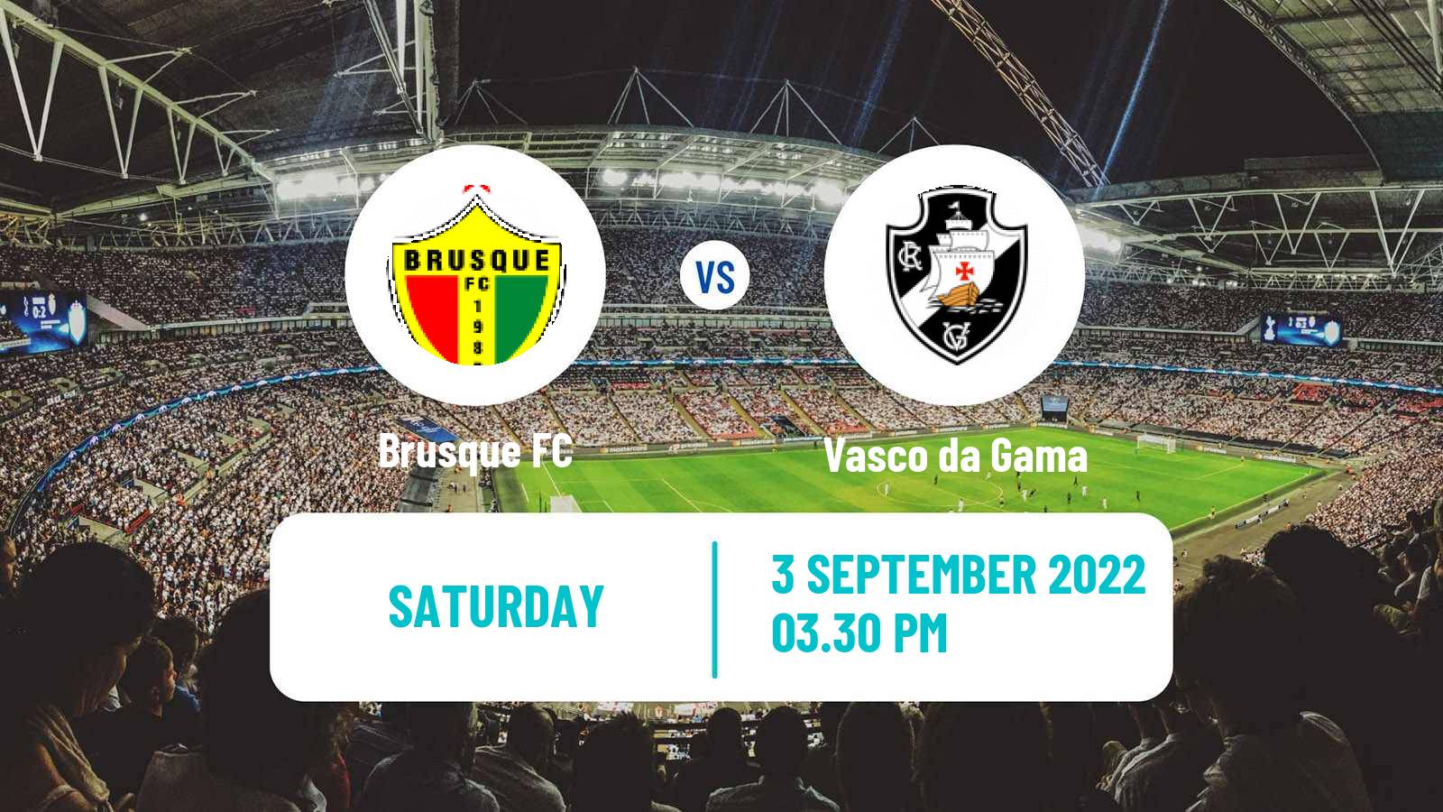 Soccer Brazilian Serie B Brusque - Vasco da Gama