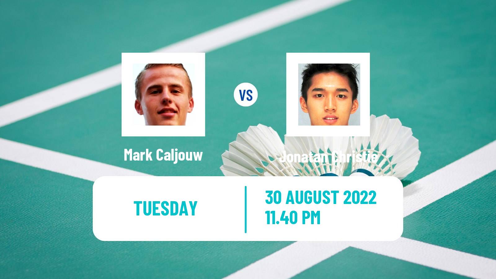 Badminton Badminton Mark Caljouw - Jonatan Christie