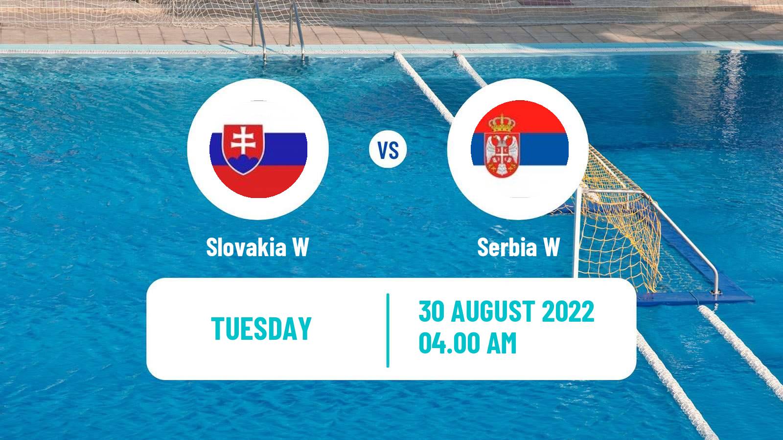 Water polo European Championship Water Polo Women Slovakia W - Serbia W