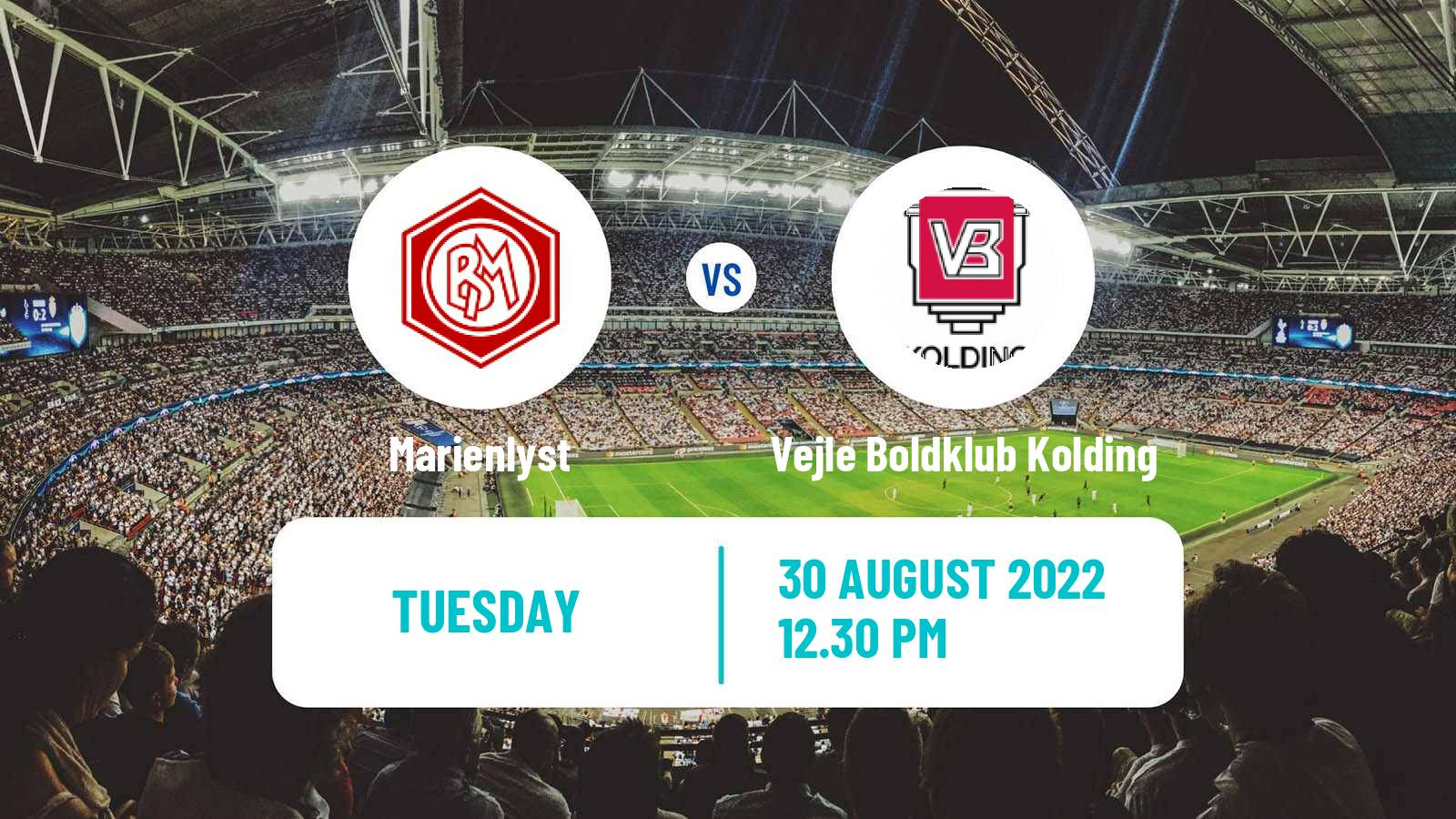 Soccer Danish Landspokal Cup Marienlyst - Vejle Boldklub Kolding