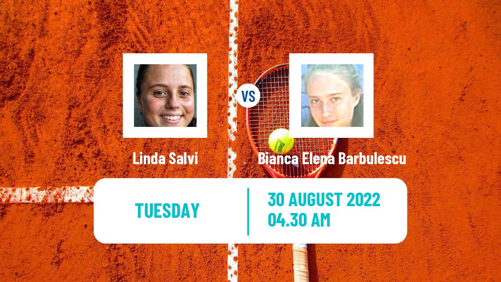 Tennis ITF Tournaments Linda Salvi - Bianca Elena Barbulescu