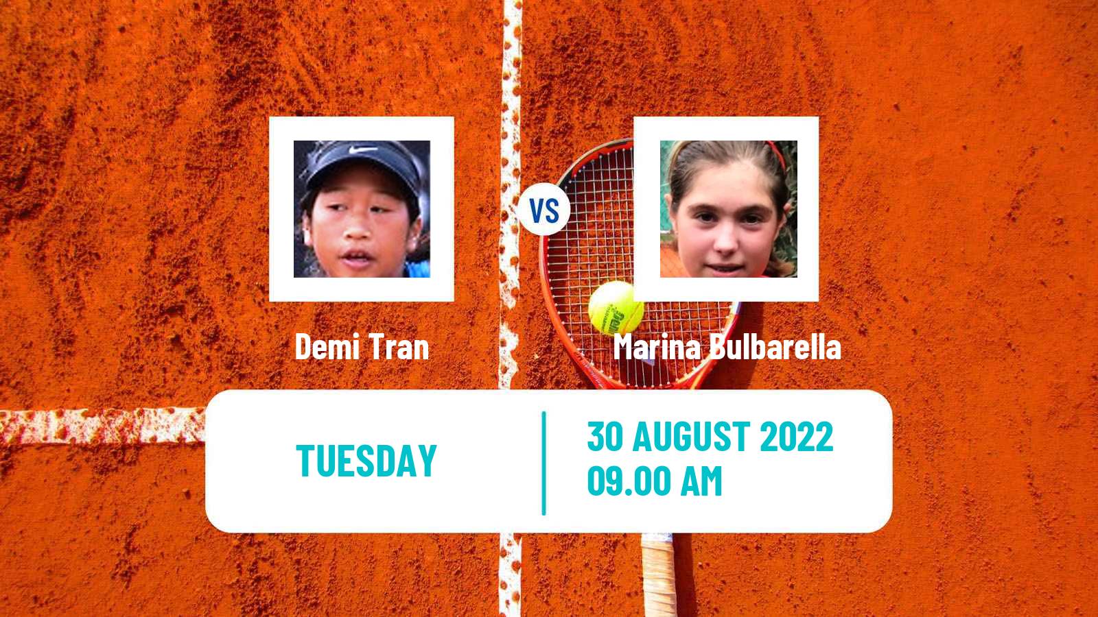 Tennis ITF Tournaments Demi Tran - Marina Bulbarella