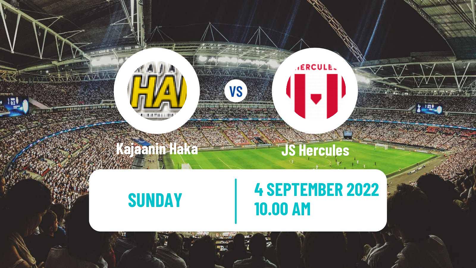 Soccer Finnish Kakkonen Group C Kajaanin Haka - JS Hercules