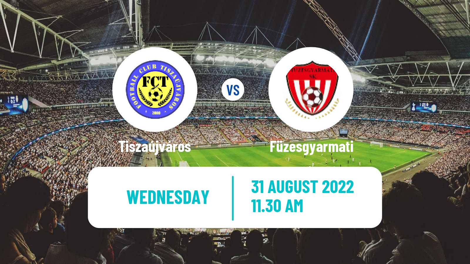 Soccer Hungarian NB III East Tiszaújváros - Füzesgyarmati