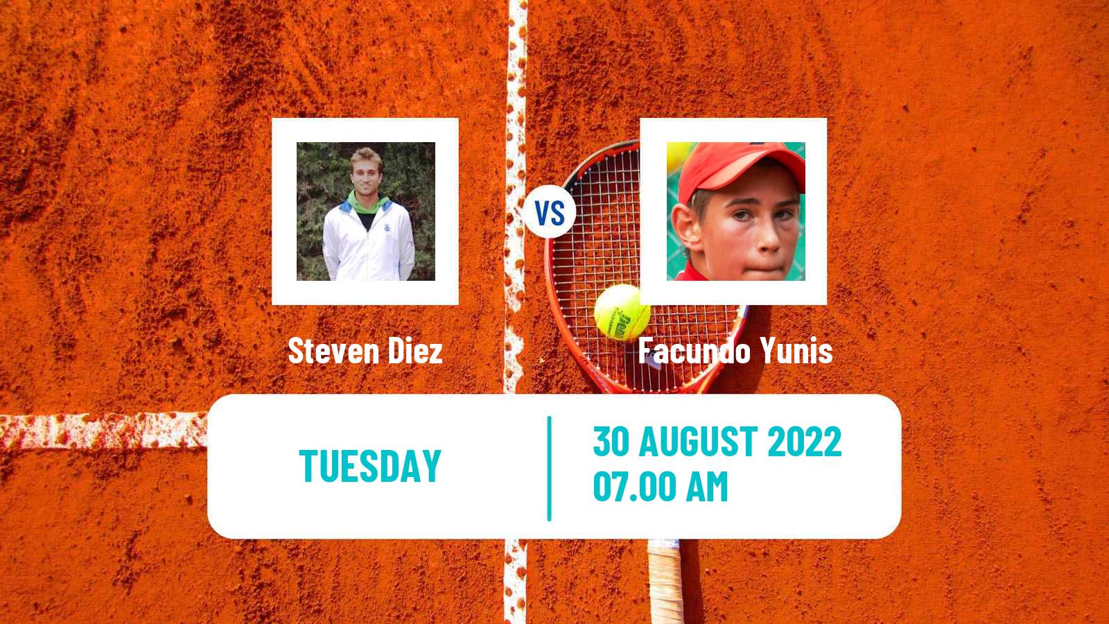 Tennis ITF Tournaments Steven Diez - Facundo Yunis