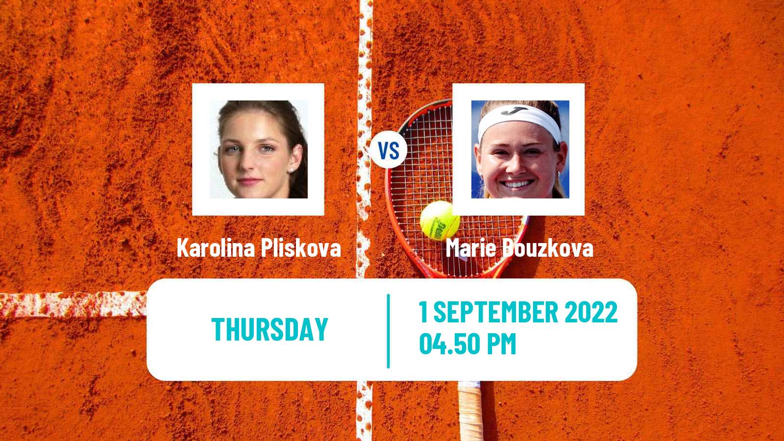 Tennis WTA US Open Karolina Pliskova - Marie Bouzkova